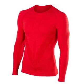 Falke Funktionsunterwäsche Langarmshirt Warm (wärmes Material, perfekte Feuchtigkeits) rot Herren
