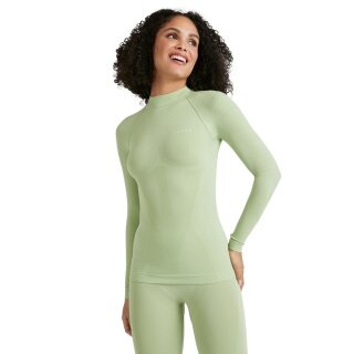 Falke Funktionsunterwäsche Langarmshirt Warm mit kragen (perfekte Feuchtigkeits-und Temperaturregulierung) grün Damen