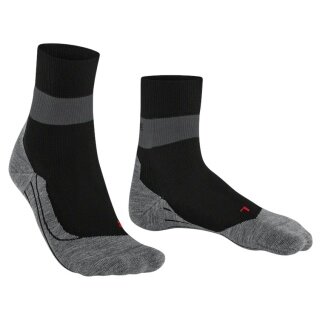 Falke Laufsocke RU Compression Stabilizing (feuchtigkeitsableitende, optimale Passform) schwarz/grau Damen - 1 Paar