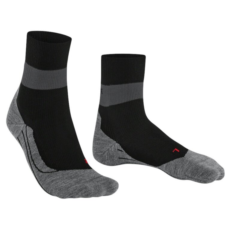 Falke Laufsocke RU Compression Stabilizing (feuchtigkeitsableitende, optimale Passform) schwarz/grau Damen - 1 Paar