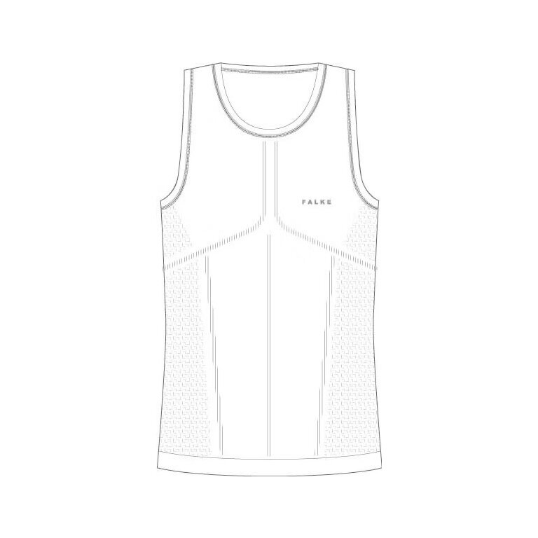 Falke Funktionsunterwäsche Singlet Ultralight Cool (Enge Passform und maximale Bewegungsfreiheit) weiss Herren