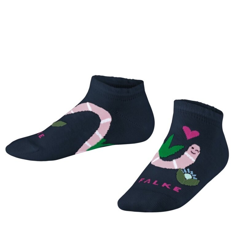 Falke Tagessocke Funny Worm Sneaker (nachhaltige Baumwolle) marineblau Kinder - 1 Paar