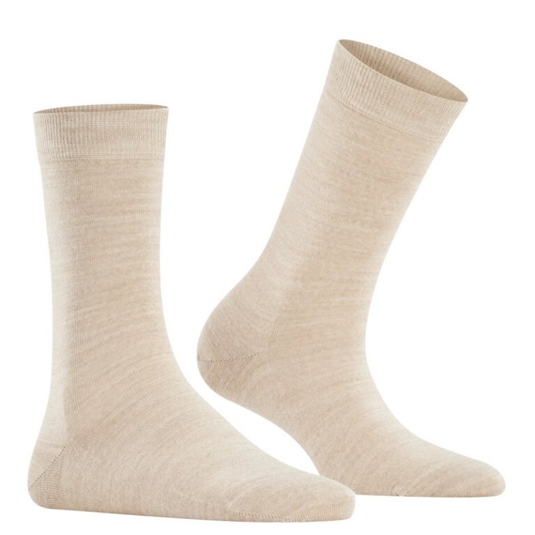 Falke Tagessocke Softmerino (leichte, Merinowolle) beige Damen - 1 Paar