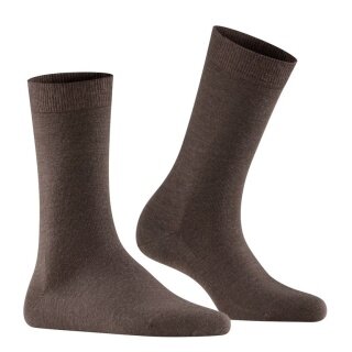 Falke Tagessocke Softmerino (leichte, Merinowolle) dunkelbraun Damen - 1 Paar