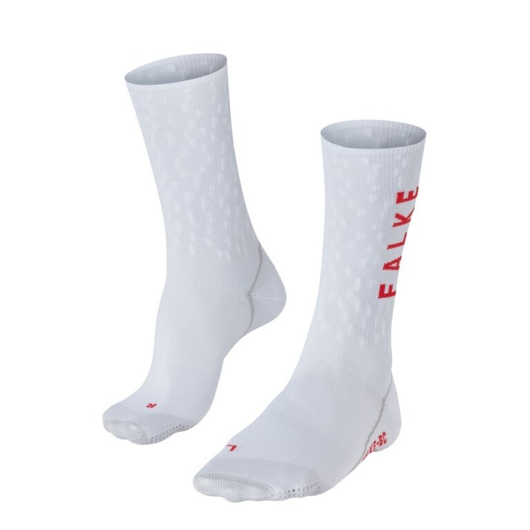 Falke Bikesocke BC Impulse Peloton (angenehm weiche Baumwolle) weiss Herren - 1 Paar