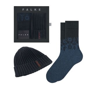 Falke Christmas Gift Set (Mütze und 1 Paar Socke) darknavy Herren