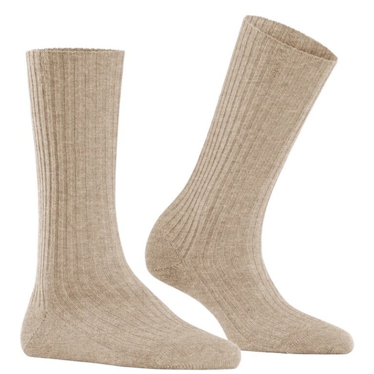 Falke Tagessocke Cosy Wool Boot (angenehmes Tragegefühl) beige Damen - 1 Paar