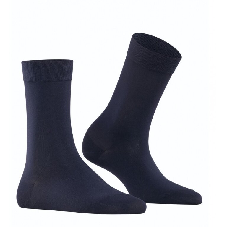Falke Tagessocke Cotton Touch (hautschmeichelnde Baumwolle) navyblau Damen - 1 Paar