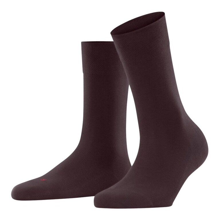 Falke Tagessocke Sensitive London (nachhaltige Baumwolle) weinrot Damen - 1 Paar