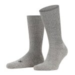 Falke Wandersocke Crew Walkie Ergo (Trekking, Merinowolle) hellgrau - 1 Paar