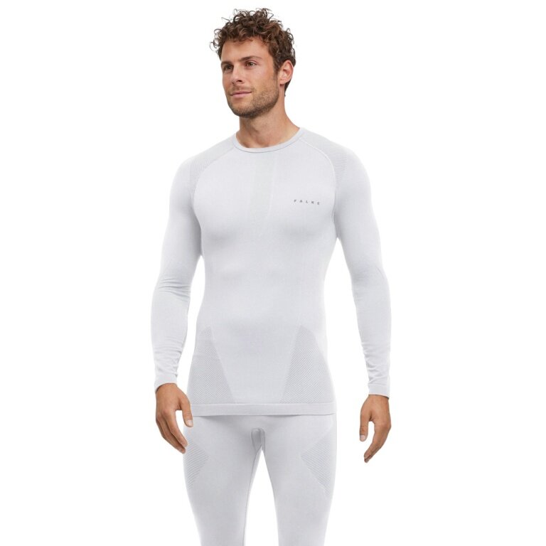 Falke Funktionsunterwäsche Langarmshirt Warm (perfekte Feuchtigkeits-und Temperaturregulierung) weiss Herren