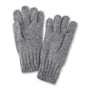 Falke Woll-Handschuhe (Schurwolle) warm und dick - grau Damen/Herren - 1 Paar