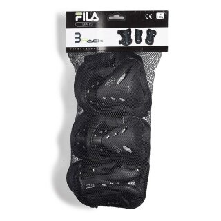 FILA Skates Schutzausrüstung Set FP (Knieschoner, Ellbogenschützer, Handgelenkschutz) - 3er Set Herren