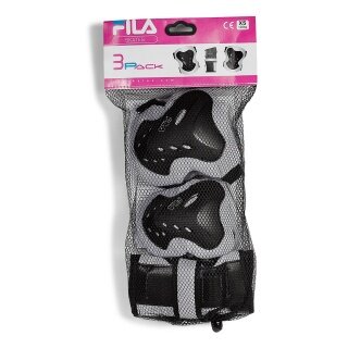 FILA Skates Schutzausrüstung Set FP (Knieschoner, Ellbogenschützer, Handgelenkschutz) - 3er Set Kinder/Mädchen