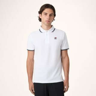 Fila Freizeit-Pol Biella Regular Tipped (Baumwolle) weiss Herren