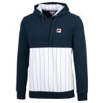 Fila Kapuzenpullover (Hoodie) Misha Stripes peacoatblau/weiss Herren