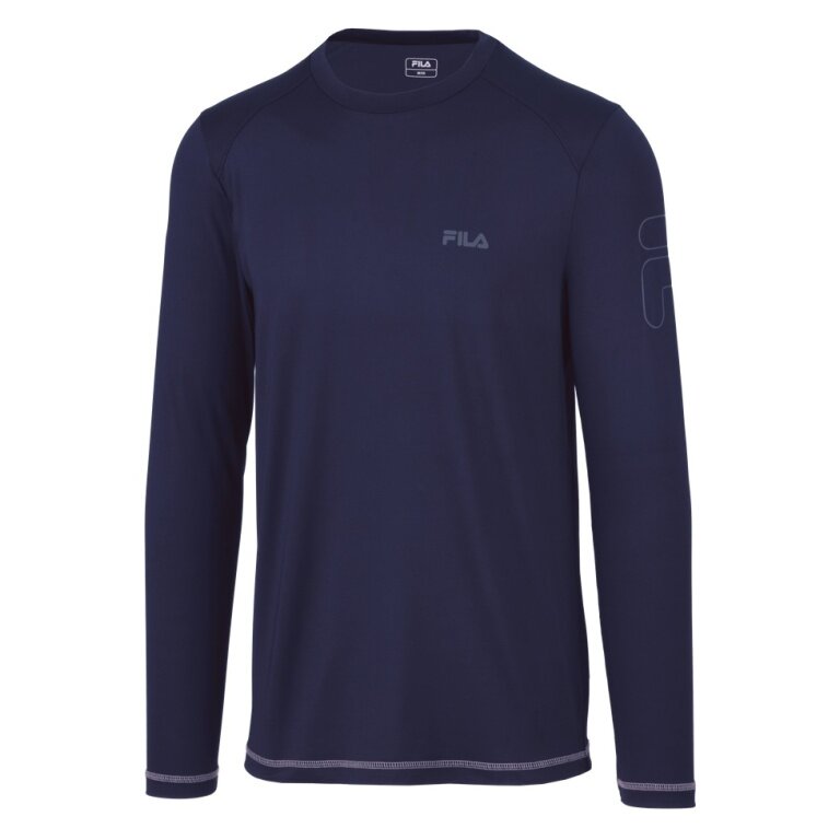 Fila Langarmshirt Joris (angenehmer Tragekomfort) navyblau Herren