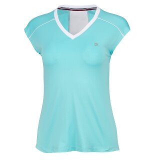 Fila Tennis-Shirt Marlis (Mesheinsätze) blau/weiss Damen