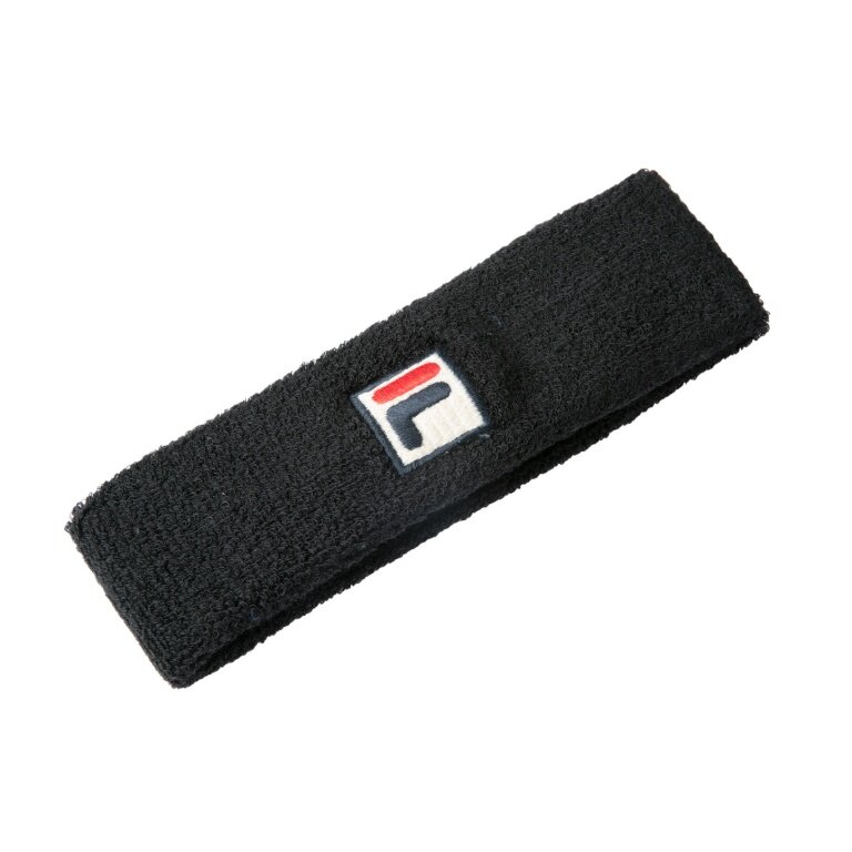 Fila Stirnband Flexby (Baumwolle) schwarz - 1 Stück