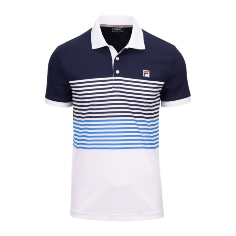 Fila Tennis-Polo BB Monte Carlo (rec. Polyester) weiss/navy/blau Herren