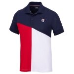 Fila Tennis-Polo Erol (rec. Polyester) navyblau/rot/weiss Herren