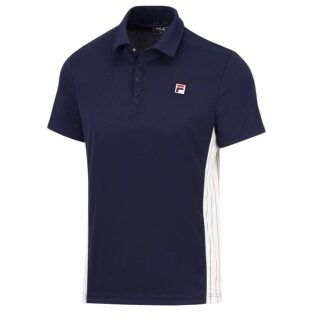 Fila Tennis-Polo Piero navyblau/weiss Herren