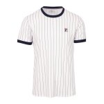 Fila Tennis-Tshirt BB1 Stripes (rec. Polyester) weiss/navyblau Herren