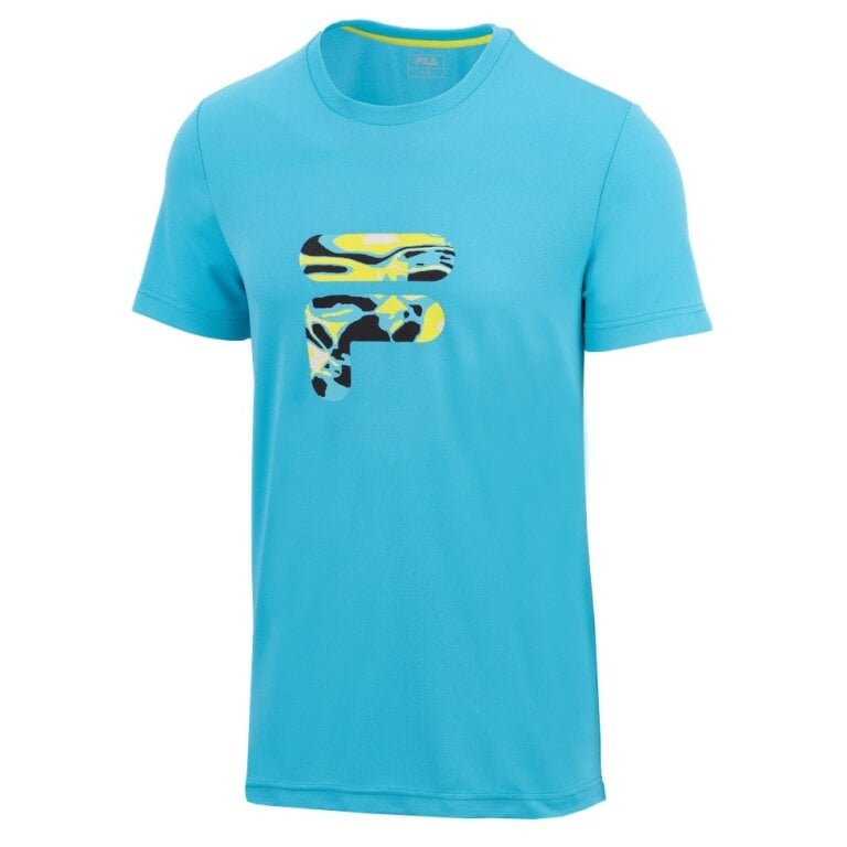 Fila Tennis-Tshirt Caleb (100% Polyester) blau Jungen/Boys