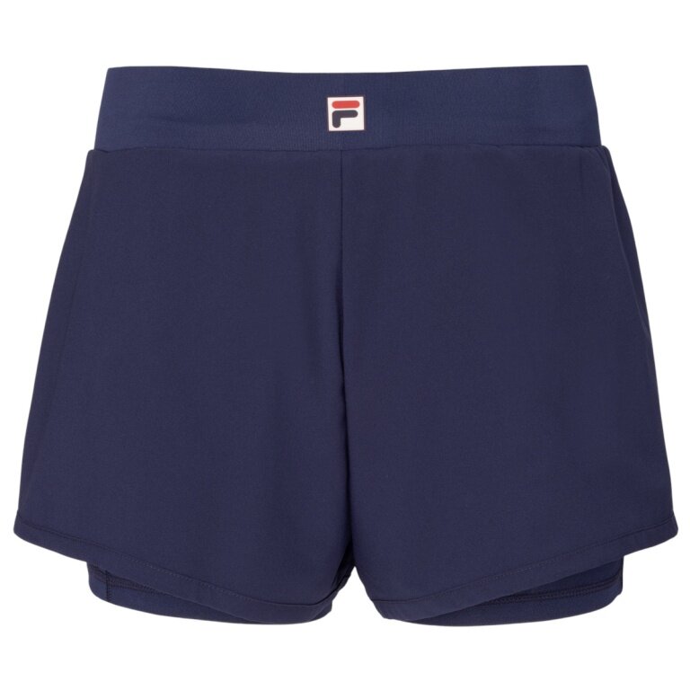 Fila Tennishose Luna Short (mit Innenhose) kurz navyblau Damen