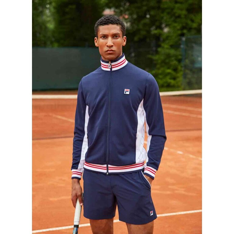 Fila Tennisjacke Björn navyblau/weiss Herren
