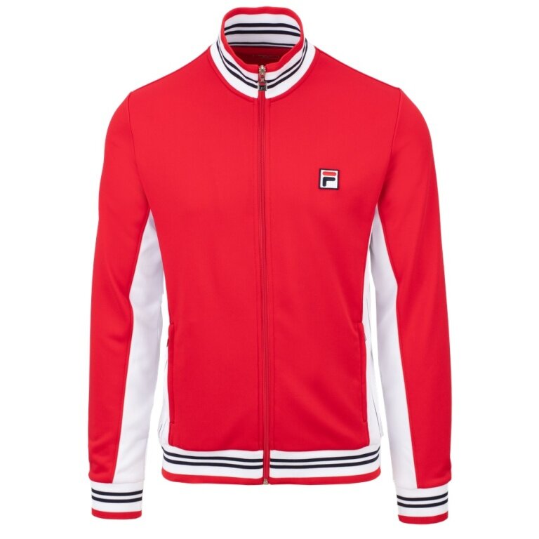 Fila Tennisjacke Björn rot/weiss Herren