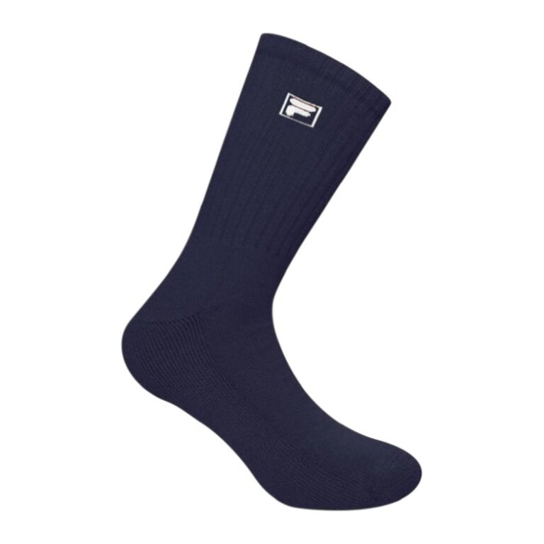 Fila Tennissocke F-Box Sport Crew (Mischgewebe) navyblau - 2 Paar
