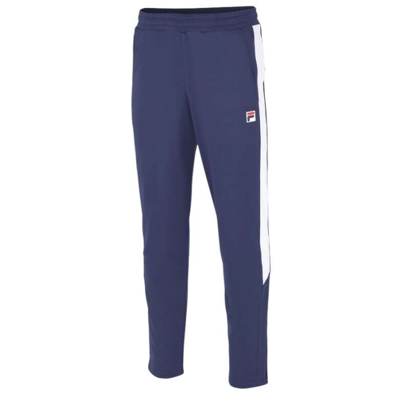 Fila Trainingshose Pant Jan (100% Polyester) indigoblau/weiss Herren