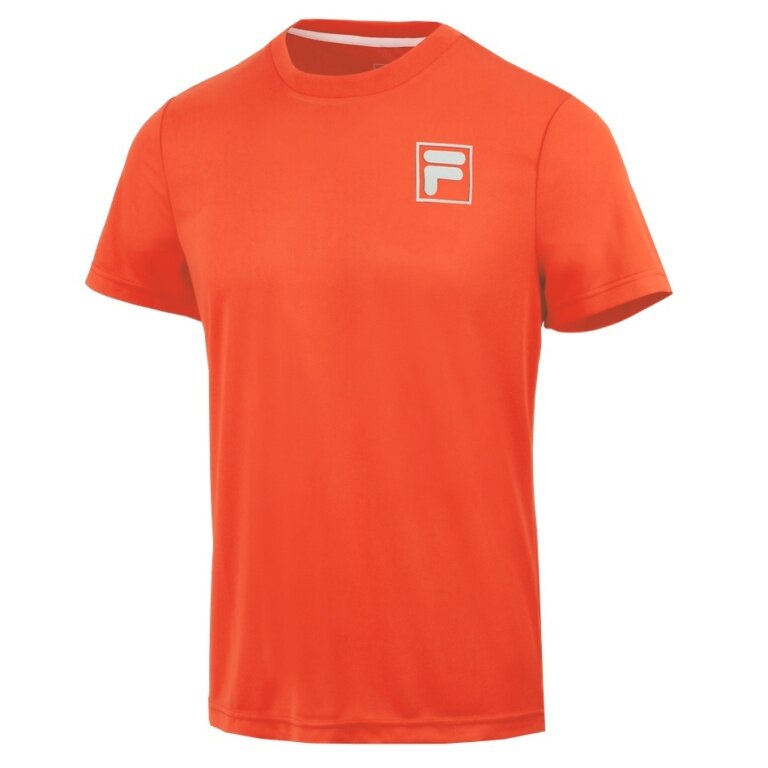 Fila Tennis-Tshirt Tommaso (100% Polyester) orange Herren