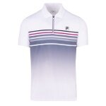 Fila Tennis-Polo Diego (rec. Polyester) weiss/hellgrau Herren