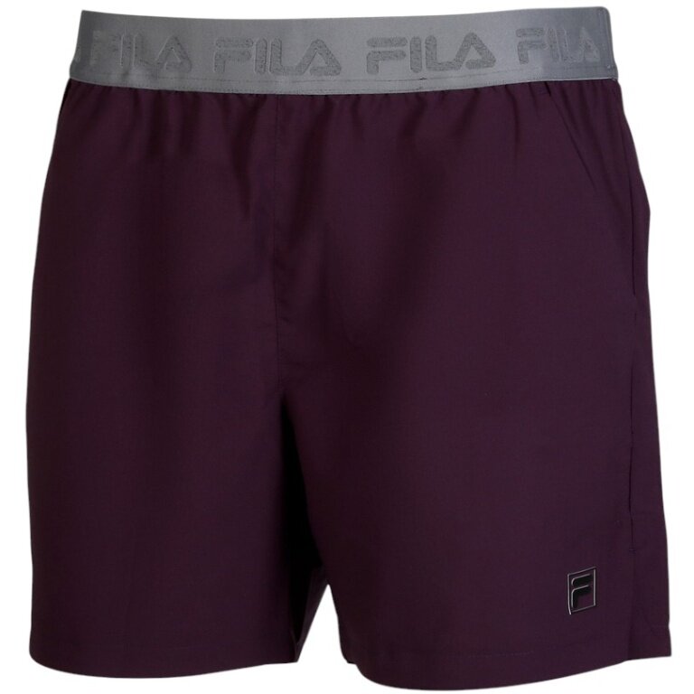 Fila Tennishose Short Jarno (4-Wege-Stretch) kurz weinrot Herren