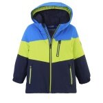 First Instinct Winterjacke FISW 3 (PFC-frei, wasser- und winddicht) neongelb/blau Kleinkinder