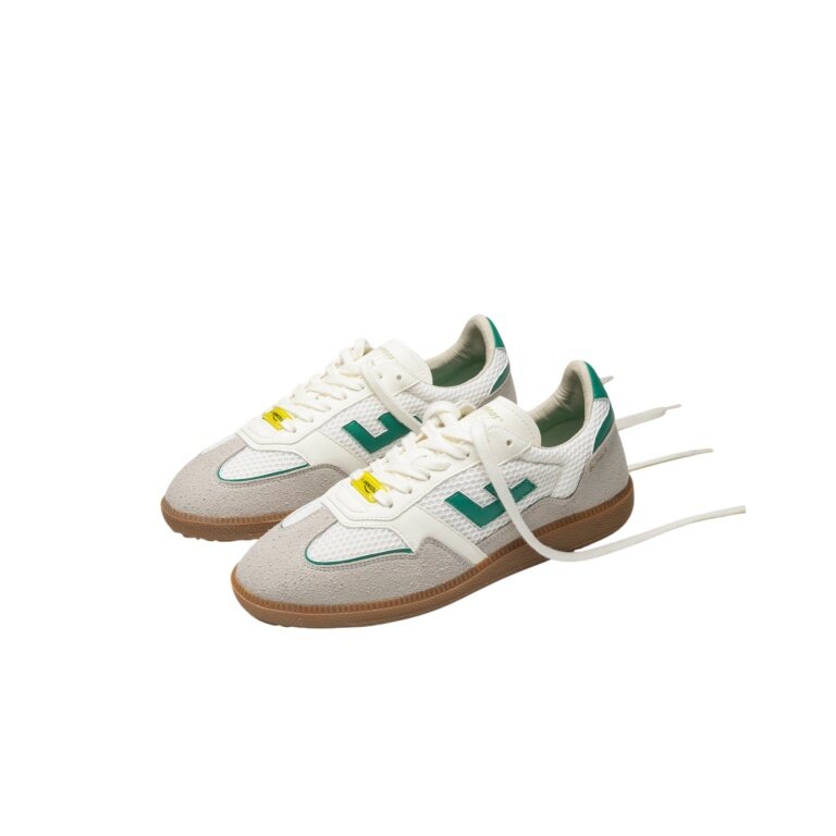 Flamingos Life Sneaker Burela Slim Mesh - weiss/grau/grün