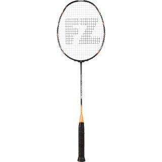 Forza Badmintonschläger HT Precision 88S (ausgewogen, steif, 86g) schwarz/orange - besaitet -