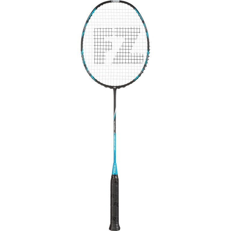 Forza Badmintonschläger HT Precision 72F (84g/ausgewogen/flexibel) schwarz/blau - besaitet -