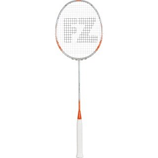 Forza Badmintonschläger Pure Light 7 (ausgewogen, mittel, 75g) silber/orange - besaitet -