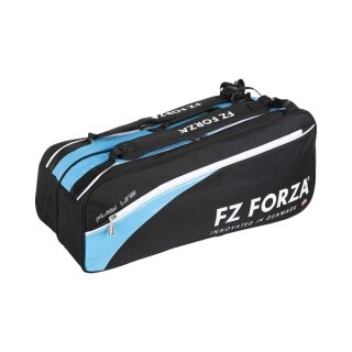 Forza Badminton-Racketbag Play Line (Schlägertasche, 2 Hauptfächer) blau/schwarz 9er