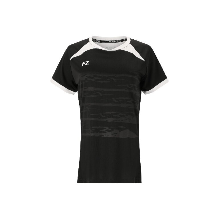 Forza Sport-Shirt Agoa S/S Tee (100% Polyester) schwarz Damen