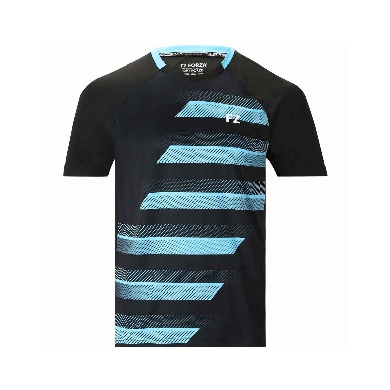 Forza Sport-Tshirt Crestor Tee (schnelltrocknend, bequem) schwarz/blau Herren