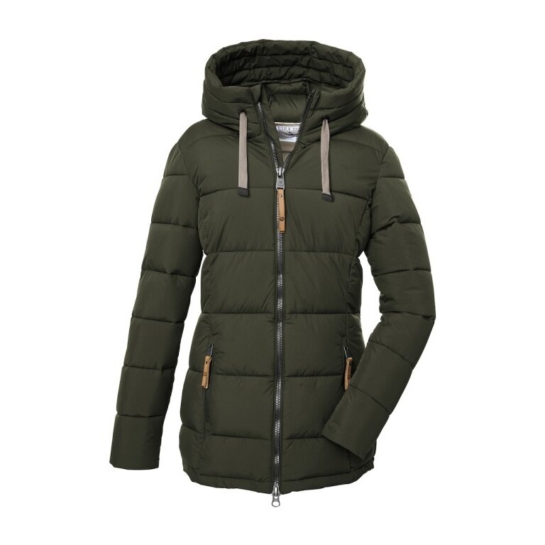 G.I.G.A. DX Winterjacke GW 12 mit Kapuze (wasserabweisend, winddicht, atmungsaktiv) dunkelolivgrün Damen