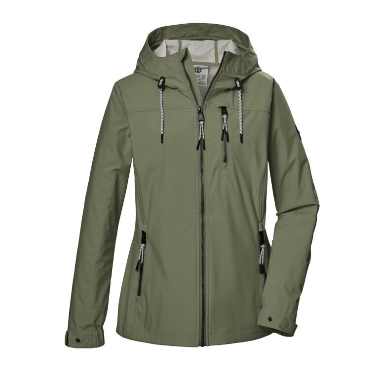 G.I.G.A. DX Softshellsjacke GS 74 mit Kapuze (wasserdicht und winddicht) olivegrün Damen