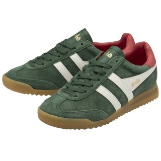 Gola Sneaker Torpedo (Wildleder) 2025 immergrün/offweiss/korallrot Damen