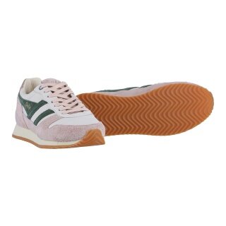 Gola Sneaker Quest Carnaby 2025 - Made in England - offweiss/rosa/immergrün Damen