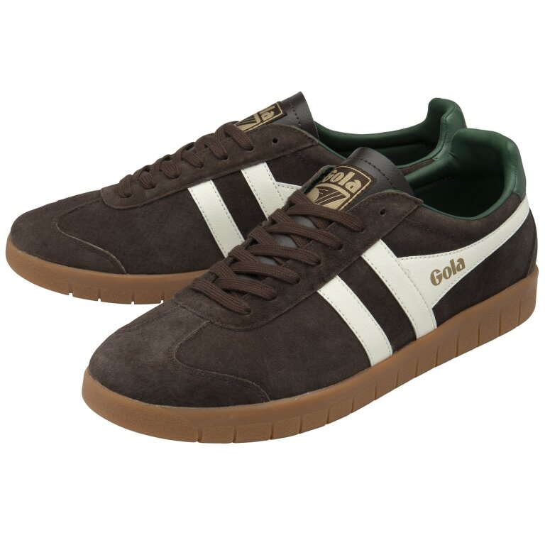 Gola Sneaker Hurricane Suede 2025 mokkabraun/offweiss/immergrün Herren