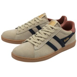 Gola Sneaker Equipe II Suede-Leder 2025 hellbraun/navyblau/rostrot Herren